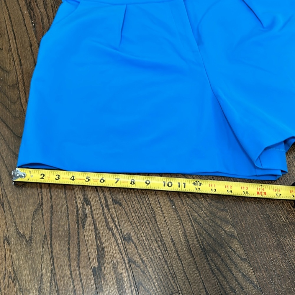 New York & Company Bright Blue High Waist Stretch Shorts XXL - Picture 8 of 8
